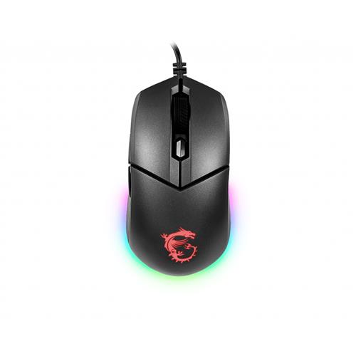MSI CLUTCH GM11 WHITE Gaming Mouse '2-Zone RGB upto 5000 DPI 6 Programmable button Symmetrical design OMRON Switches Center'