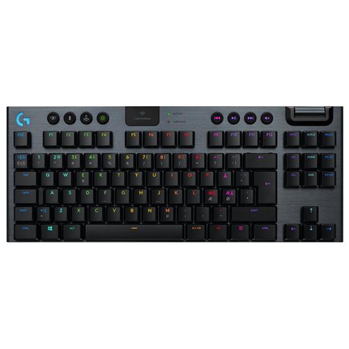 Logitech G G915 TKL Tenkeyless LIGHTSPEED Wireless RGB Mechanical Gaming - GL Clicky keyboard RF Wireless + Bluetooth QWERTY English Carbon