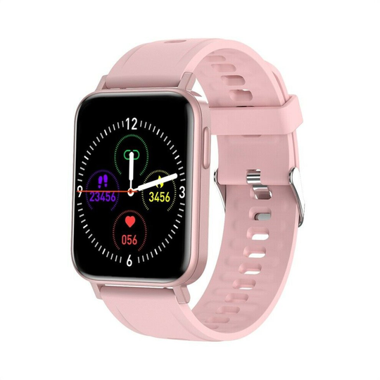 (Pink) Waterproof Smart Watch Women Lady Fitness Tracker