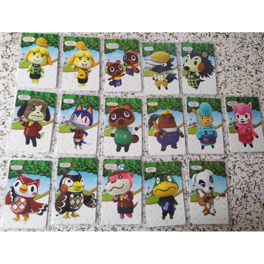 (Standard 16pcs Cards) Animal Crossing Series AMIIBO NFC TAG Cards for Switch WII U New3DS
