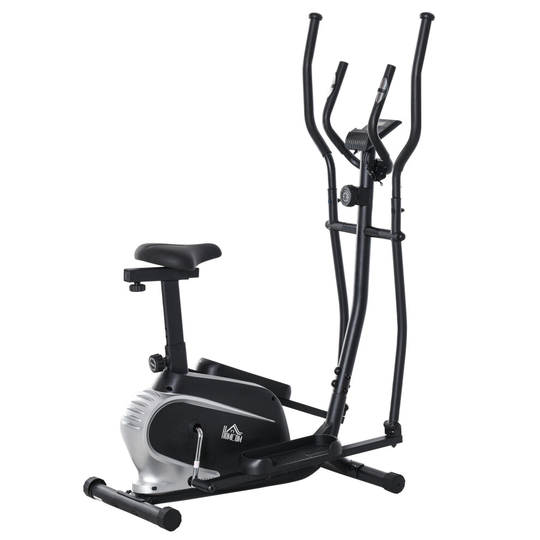 HOMCOM Exercise Training Bike w/ Flywheel & Digital Monitor for Home