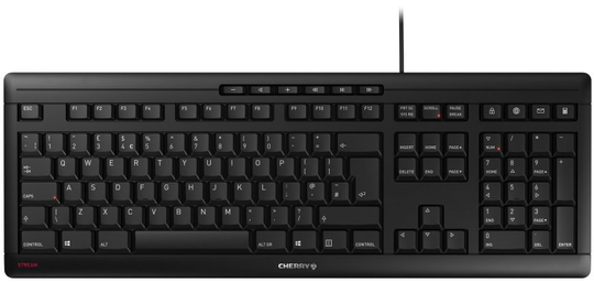 CHERRY STREAM Keyboard UK Layout -Black