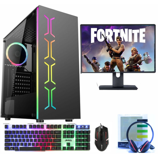 (Intel i5 2nd Gen, 4GB NVIDIA GTX 1650) FAST i3 i5 i7 Desktop Gaming PC 1TB 16GB RAM GTX 1660 19" LED