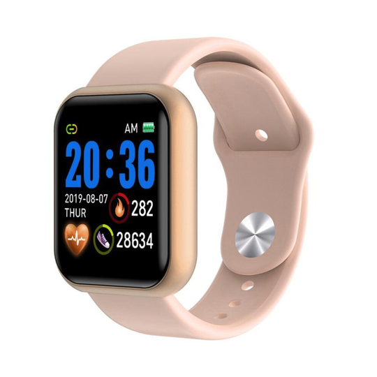 (Pink) Smart Bracelet Blood Pressure Heart Rate Monitor