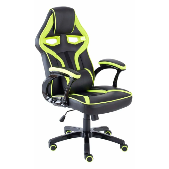 Neo Direct Green PU Leather Racing Car and Gaming Office Chair