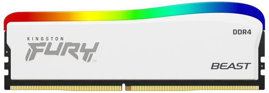 Kingston Fury Beast Rgb Se 16GB (1x16GB) 3600MHz DDR4 Ram - White