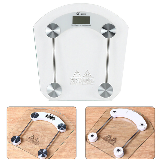 180 KG DIGITAL ELECTRONIC GLASS LCD WEIGHING BODY SCALES BATHROOM HELP
