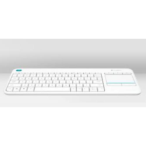 Logitech K400 Plus keyboard RF Wireless QWERTY UK English White