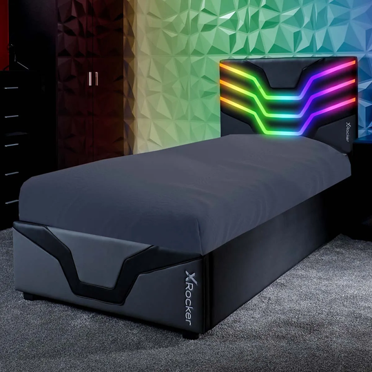 X Rocker Cosmos RGB LED Gaming Bed Single