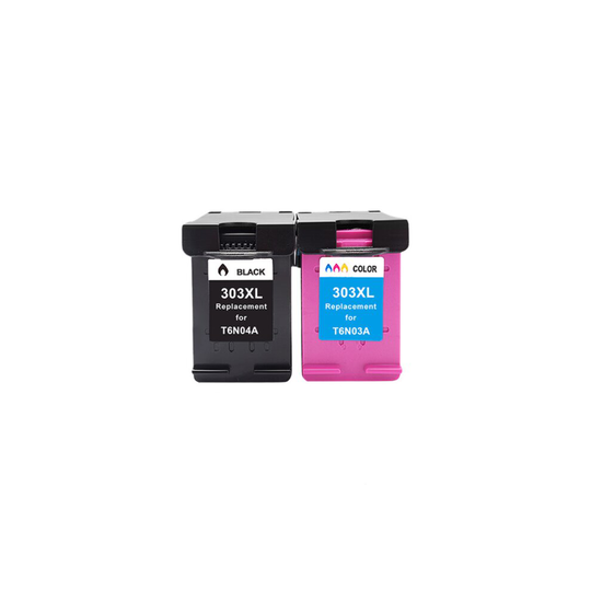 Black Color Ink Cartridge WITH HP303XL 303XL for HP ENVY Photo 6230
