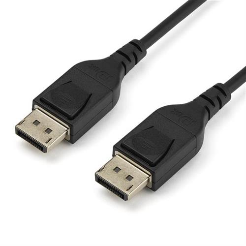 StarTech.com 2 m VESA Certified DisplayPort 1.4 Cable - 8K 60Hz HBR3 HDR - 7 ft Super UHD DisplayPort to DisplayPort Monitor Cord - Ultra HD 4K 120Hz DP 1.4 Slim Video Cable M/M DP Connector