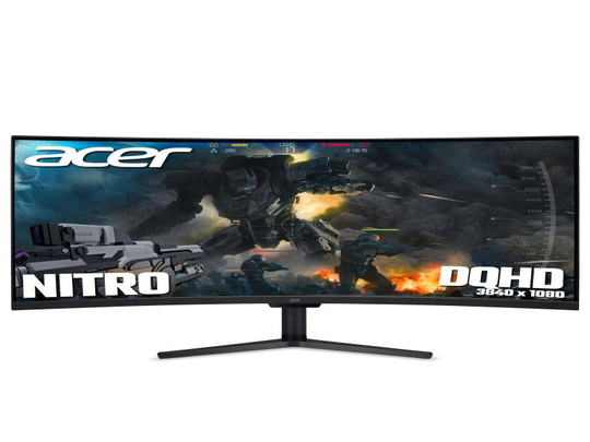 Acer Nitro EI491CRPbmiiipx 49" Double Quad HD Ultra-W Panel, FreeSync 2, 144Hz (OC), 4ms, HDR 400, DP, HDMI, Black)