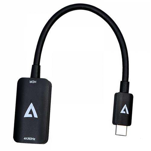 V7 V7USBCHDMI4K60HZ HDMI Type A (Standard) USB Type-C Black
