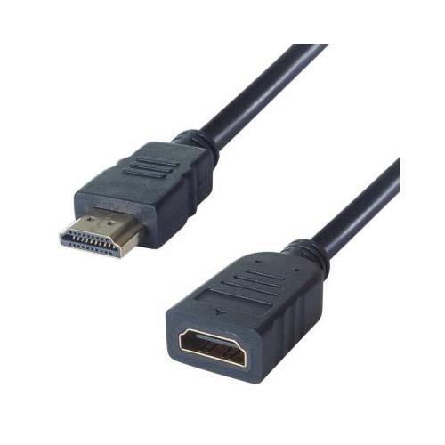 2m 4K HDMI Male to HDMI Female Extension Cable - Black