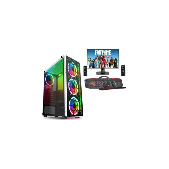Fast Gaming Intel Quad Core i3 8GB RAM 1TB HDD PC Bundle & Speakers & Monitor