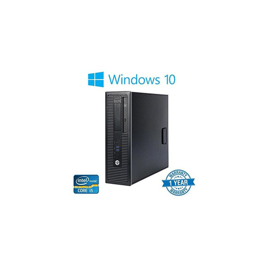 HP EliteDesk 800 G1 SFF Black Desktop PC, Intel Quad Core i5-4570 3.20GHz, 8GB RAM, 256GB SDD with Windows 10 Pro (Renewed)