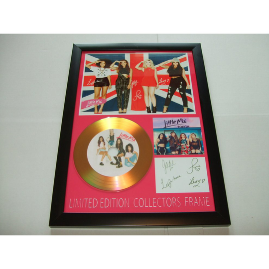 little mix signed gold disc