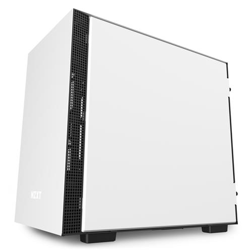 NZXT H210i Matte White Mini Tower Black White