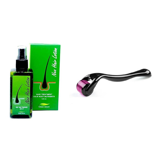 NEO Hair Growth Lotion Haircare / Hair Loss Oil & 1 Derma Roller