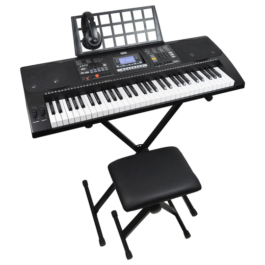 Axus AXP2 Electronic Keyboard Pack - Black