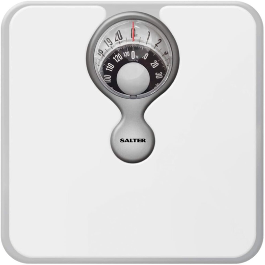 Salter Magnified Display Mechanical Bathroom Scales - salter bathroom mechanical lens magnifying scales 484 white compact