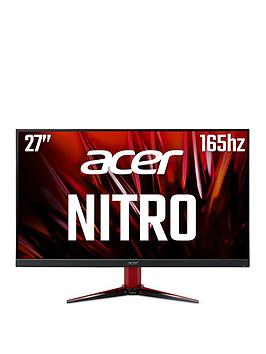 Acer Nitro Vg272Lvbmiipx 27In Fhd Zeroframe Ips Led 165Hz Freesync Premium Display Hdr 400 16:9 1Ms (Vrb) 400Nits Gaming Monitor, - Monitor Only