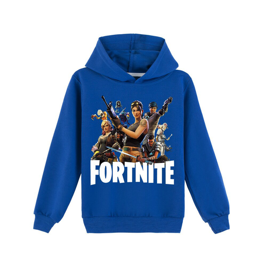 (Blue, 120) Fortnite Boys Girls Kids Hoodie Tops Sweatshirts XMAS Gifts