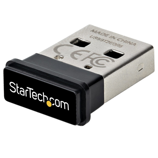 StarTech.com USB Bluetooth 5.0 Adapter - USB Bluetooth Dongle Receiver for PC/Laptop - Range 33ft/10m