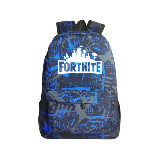 (Pattern Blue) Fortnite Galaxy Shoulder Backpack Boy Girl GLOW IN DARK School Bag Rucksack