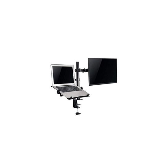 Bramley Power Dual Monitor Screen Desk Mount Arm Double VESA Bracket for 13" to 32" Computer Display or TV and laptop | Max Tilt, Rotate & Swive